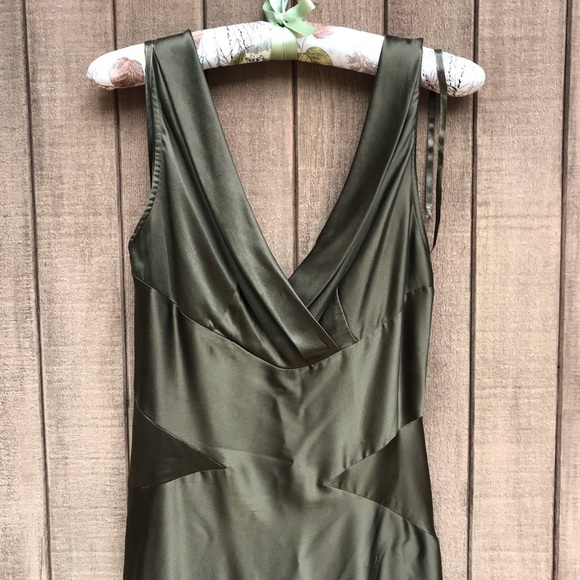 Diane von Furstenberg NEW Olive Silk Dress 6 XS - Picture 4 of 12